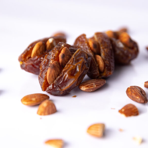 Medjool Stuffed with Almond Paste + Whole Almonds